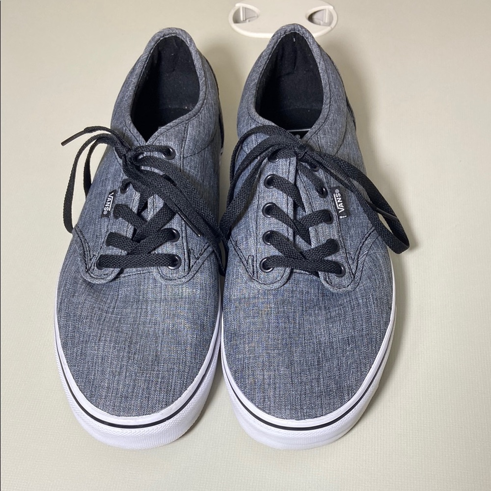 Vans Gray and Black Sneakers Classic Skater Style